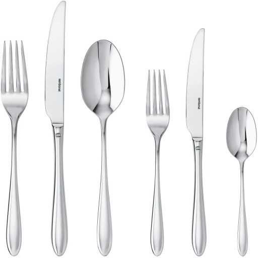Set tacamuri Sambonet Dream Solid Handle  72 piese  inox placat cu argint