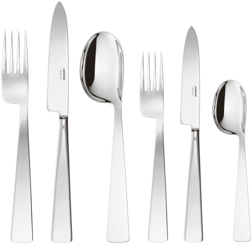 Set tacamuri Sambonet Gio Ponti Conca Orfevre Handle  72 piese  inox placat cu argint