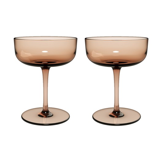 Set pahare sampanie like. by Villeroy & Boch Like Clay Coupe  2 piese