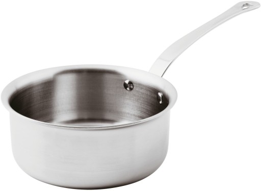 Cratita cu coada Paderno seria 12200  18cm  h8.5cm  inductie  inox