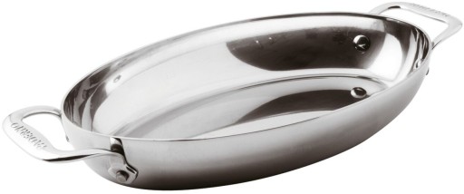 Cratita ovala Paderno seria 12200  30x18cm  h5cm  inductie  inox