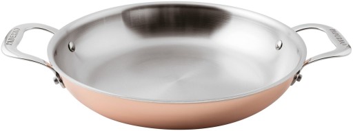 Tigaie cu doua manere Paderno seria 15600  28cm  h5.5cm  inductie  inox - cupru