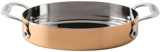 Cratita ovala Paderno seria 15600 mini  17x13cm  h3.5cm  inox - cupru