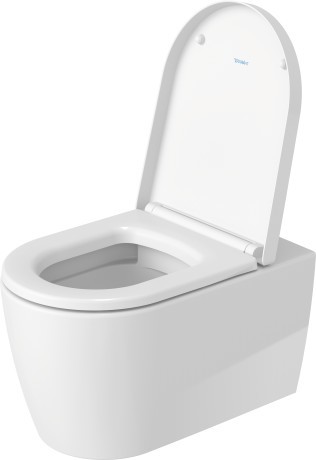 Set vas wc suspendat Duravit ME by Starck Rimless 57x37cm  HygieneGlaze si capac cu inchidere lenta