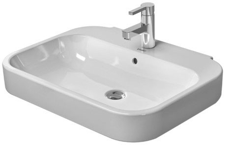 Lavoar Duravit Happy D.2 65x50cm  finisat suplimentar  alb