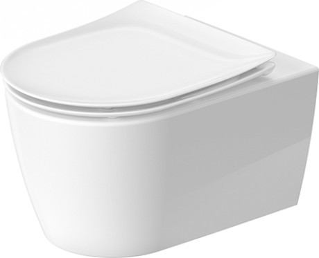 Set vas wc Duravit Soleil by Starck Rimless 37x54cm  HygieneGlaze si capac cu inchidere lenta