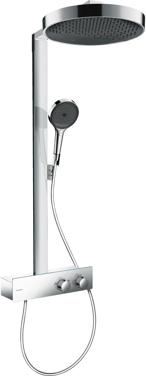Coloana de dus Hansgrohe Rainfinity 360 1jet  cu baterie termostatata ShowerTablet 350  crom