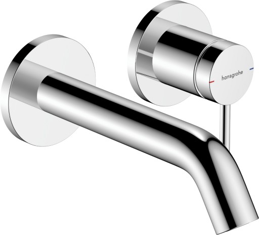 Baterie lavoar Hansgrohe Tecturis S cu pipa 165mm  montaj incastrat  necesita corp ingropat  crom