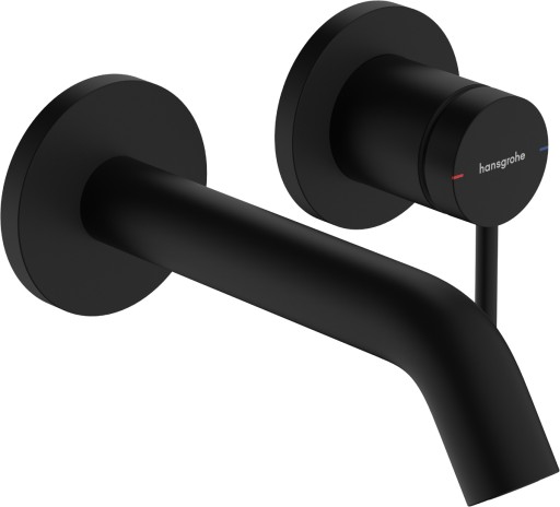 Baterie lavoar Hansgrohe Tecturis S cu pipa 165mm  montaj incastrat  necesita corp ingropat  negru mat