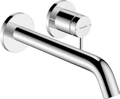 Baterie lavoar Hansgrohe Tecturis S cu pipa 225mm  montaj incastrat  necesita corp ingropat  crom