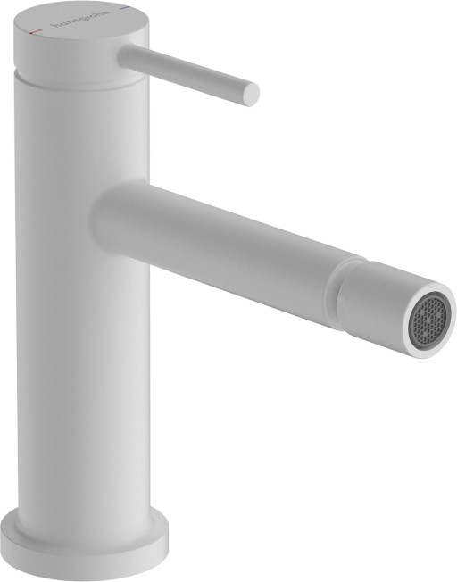 Baterie bideu Hansgrohe Tecturis S  ventil pop-up inclus  alb mat