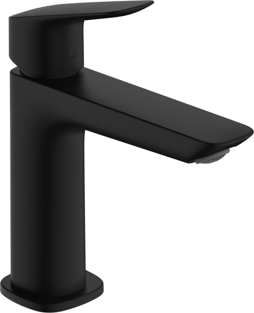 Baterie lavoar Hansgrohe Logis 110 Fine  ventil push-open  negru mat