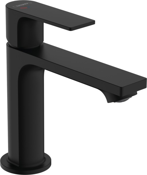 Baterie lavoar Hansgrohe Rebris E 110 CoolStart EcoSmart+  ventil pop-up  negru mat