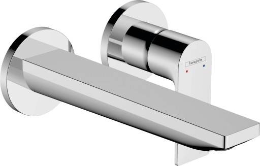 Baterie lavoar Hansgrohe Rebris E EcoSmart cu pipa 200mm  montaj incastrat  necesita corp ingropat crom