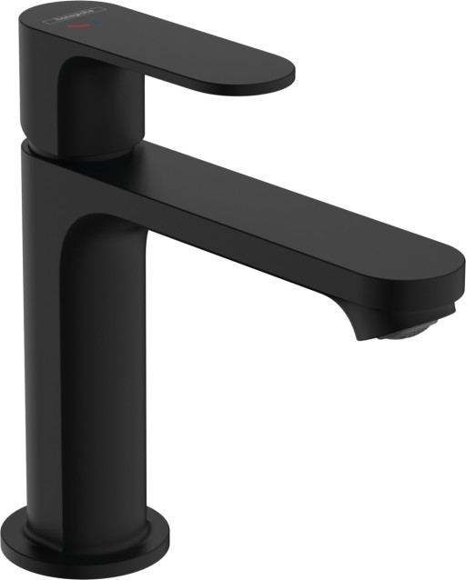 Baterie lavoar Hansgrohe Rebris S 110 CoolStart EcoSmart+  ventil pop-up  negru mat