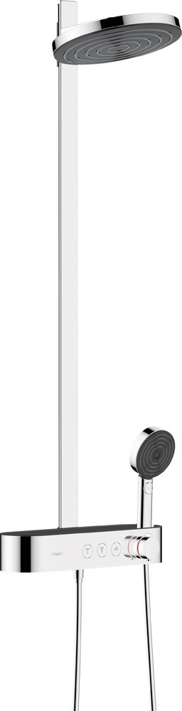 Coloana de dus Hansgrohe Pulsify S 260 2jet   cu baterie termostatata ShowerTablet Select 400  crom