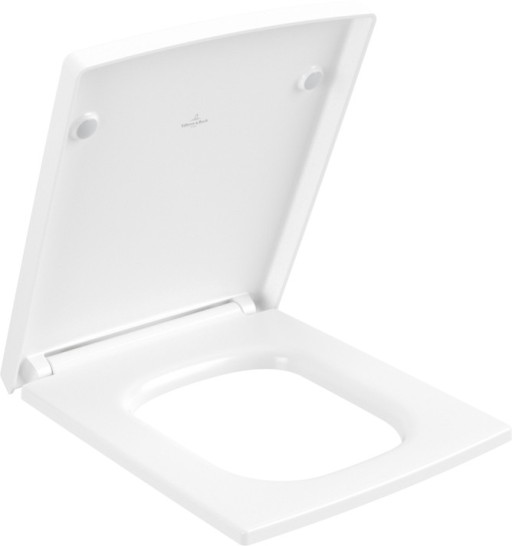 Capac wc Villeroy & Boch Memento 2.0 cu inchidere lenta si QuickRelease  alb mat