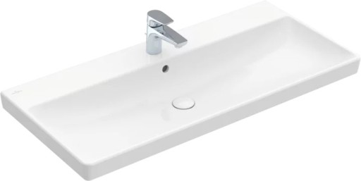 Lavoar Villeroy & Boch Avento CeramicPlus 100cm cu preaplin  montare pe mobilier  alb Alpin