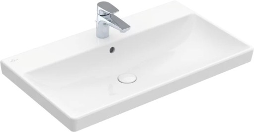 Lavoar Villeroy & Boch Avento CeramicPlus 80x47 cu preaplin  montare pe mobilier  alb Alpin