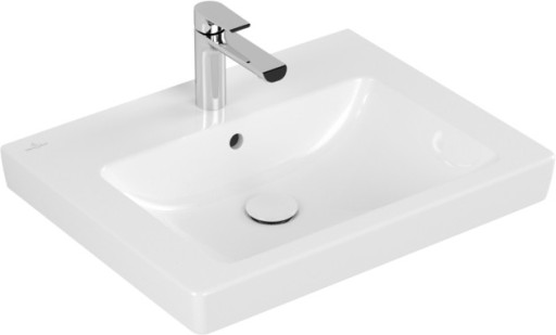 Lavoar Villeroy & Boch Subway 2.0 CeramicPlus  60x47 cm  montare pe mobilier  alb Alpin