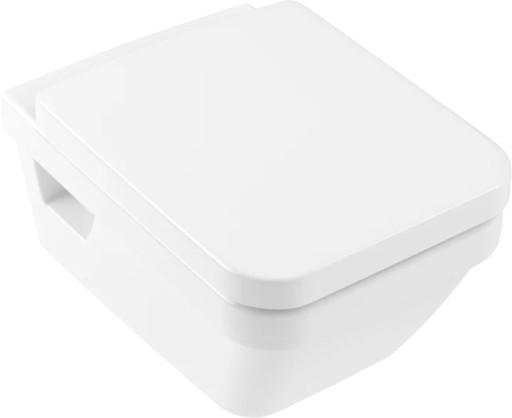 Set vas WC suspendat Villeroy & Boch Architectura DirectFlush CeramicPlus cu capac inchidere lenta  alb Alpin