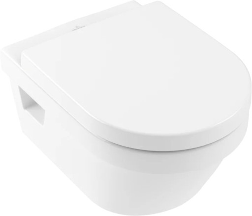 Set vas WC suspendat Villeroy & Boch Omnia Architectura DirectFlush CeramicPlus cu capac inchidere lenta  alb Alpin