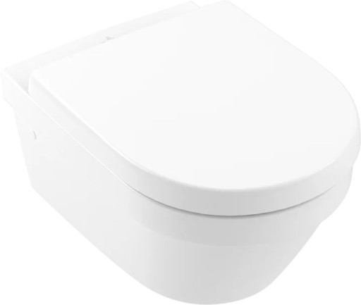 Set vas WC suspendat Villeroy & Boch Omnia Architectura DirectFlush CeramicPlus  prinderi ascunse  cu capac inchidere lenta  alb Alpin