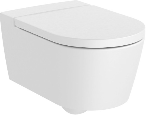 Vas WC suspendat Roca Inspira Round Rimless 370x560cm  alb mat