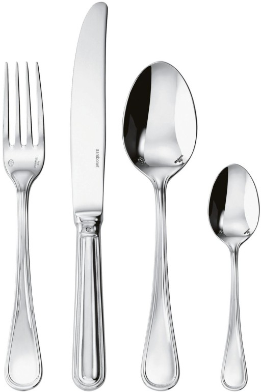Set tacamuri Sambonet Contour Solid Handle  24 piese  inox