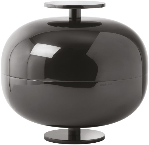 Set 2 boluri decorative Sambonet Centerpiece  design Gio Ponti  d 24cm  negru