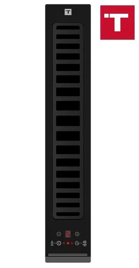 Hota modulara Teka FIH 16760 TOS BK Downdraft  3 trepte + Turbo  max. 600 m3/h  sistem de extractie perimetrala  cristal negru