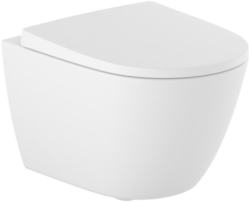Vas WC suspendat Roca Ona Compact Rimless 48x36cm  alb mat