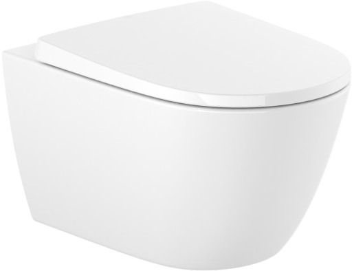 Vas WC suspendat Roca Ona Rimless 53x36cm  SupraGlaze  alb