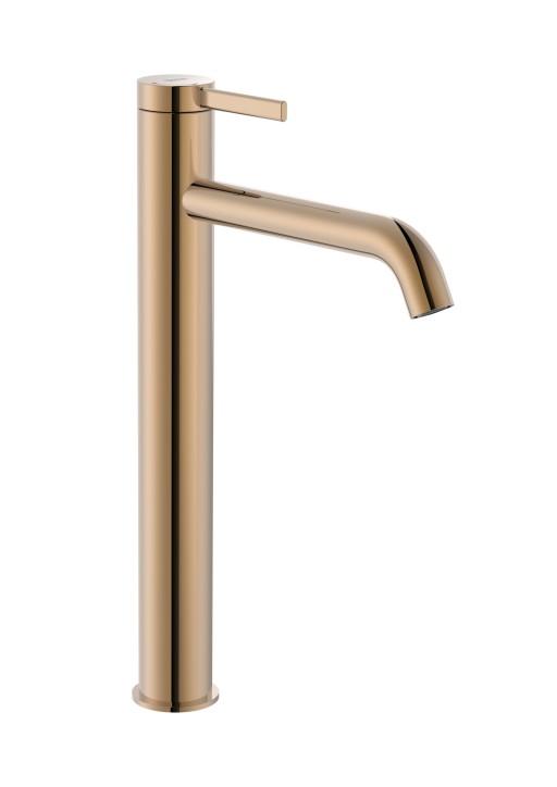 Baterie lavoar Roca Ona L Cold Start pentru lavoare tip bol  ventil click-clack  rose gold