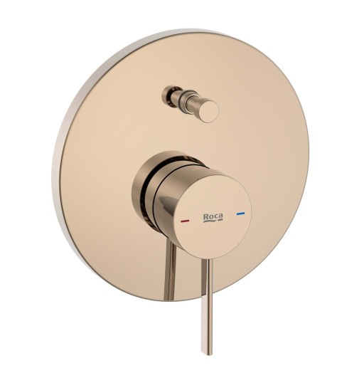 Baterie cada - dus Roca Ona cu montaj incastrat  necesita corp ingropat  rose gold