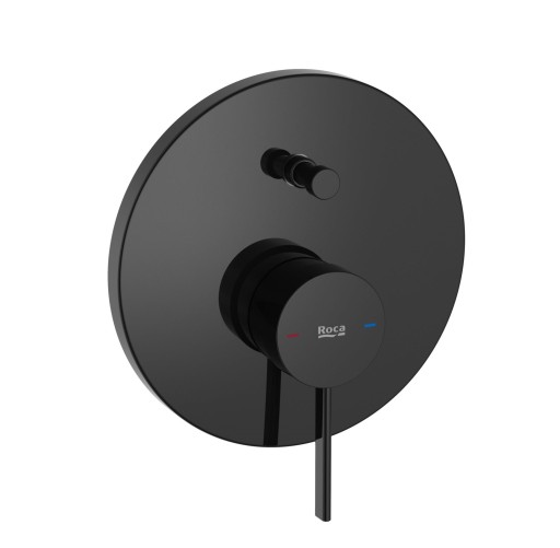Baterie cada - dus Roca Ona cu montaj incastrat  necesita corp ingropat  titanium black