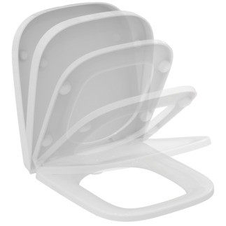 Capac wc Ideal Standard i.life S cu inchidere lenta  alb