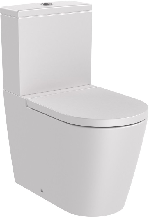 Vas wc Roca Inspira Round Rimless  back-to-wall  375x645mm  perla