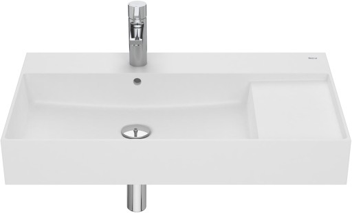 Lavoar Roca Inspira Square 800x490mm  montare pe mobilier  alb mat