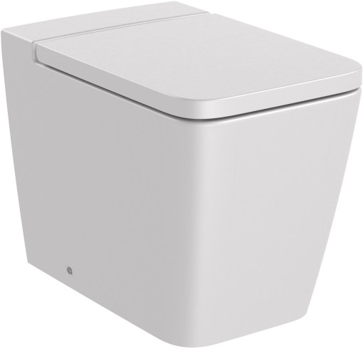 Vas wc Roca Inspira Square Rimless back-to-wall  370x560cm  perla