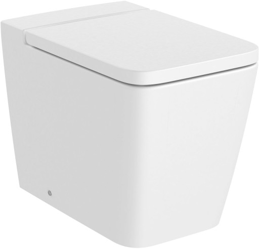 Vas wc Roca Inspira Square Rimless back-to-wall  370x560cm  alb mat