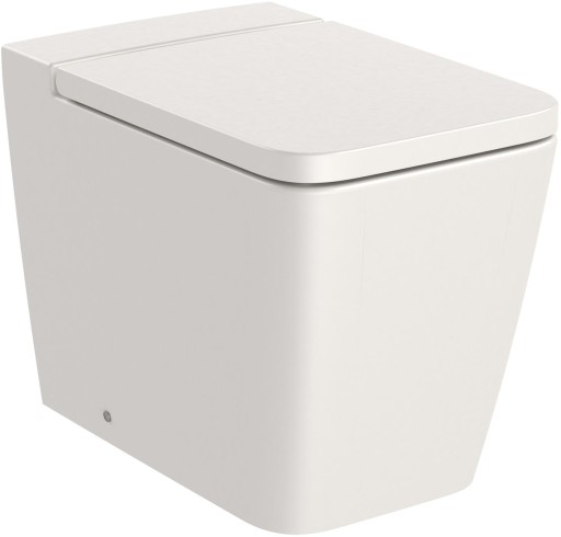 Vas wc Roca Inspira Square Rimless back-to-wall  370x560cm  bej