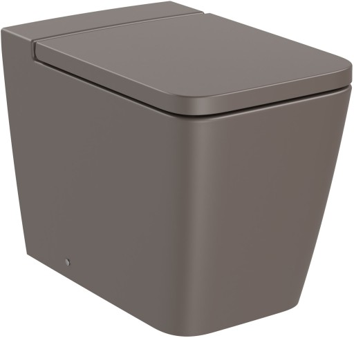 Vas wc Roca Inspira Square Rimless back-to-wall  370x560cm  cafea