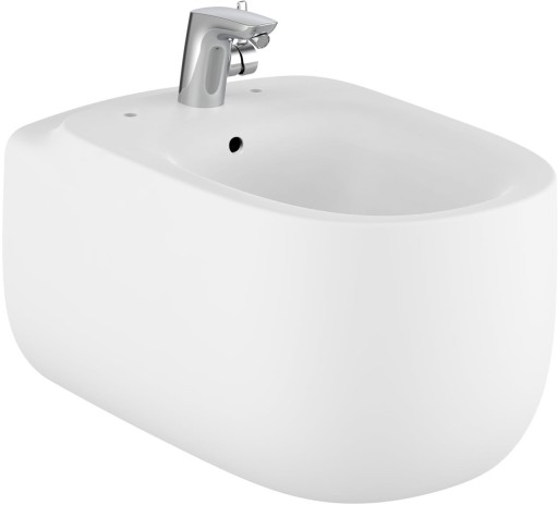 Bideu suspendat Roca Beyond 395x580mm  alb mat