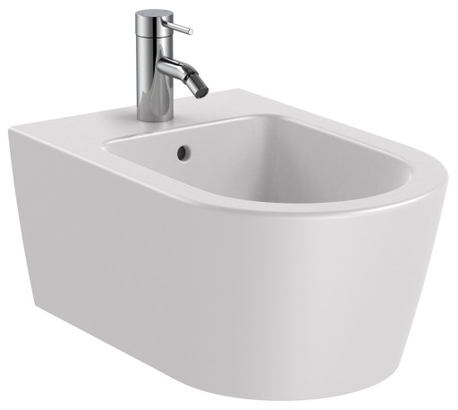 Bideu suspendat Roca Inspira Round 370x560cm  perla
