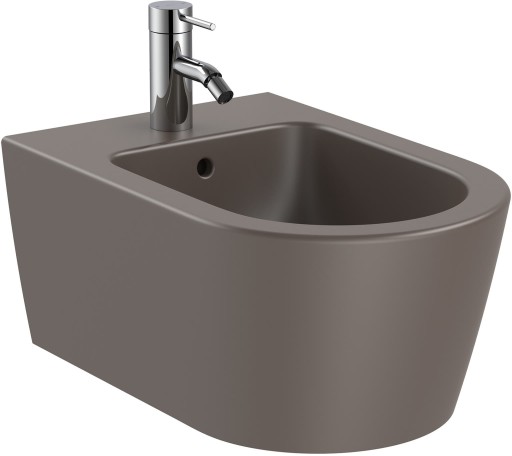 Bideu suspendat Roca Inspira Round 370x560cm  cafea