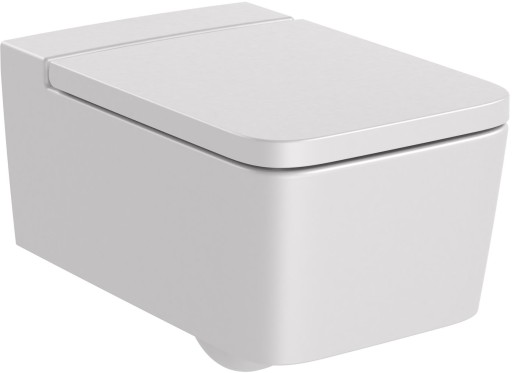 Vas wc suspendat Roca Inspira Square Rimless 370x560cm  perla
