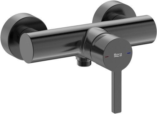 Baterie dus Roca Naia  brushed titanium black