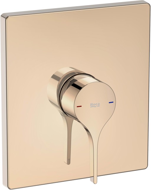 Baterie dus Roca Insignia cu montaj incastrat  necesita corp ingropat  rose gold