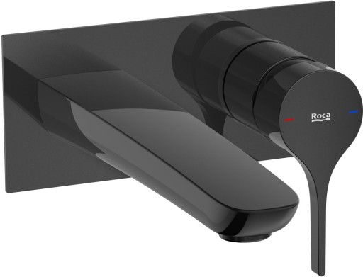 Baterie lavoar Roca Insignia de perete  necesita corp ingropat  titanium black